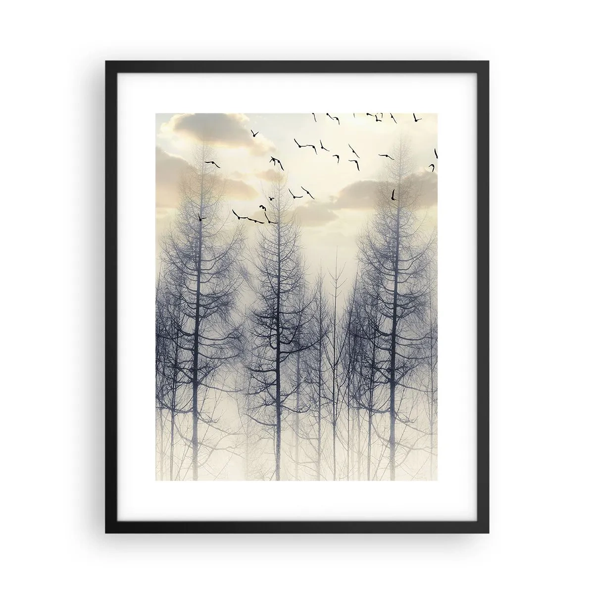 Poster în ramă neagră - Spiritele pădurii - 40x50 cm