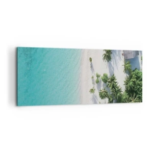 Tablou pe pânză - Vacanță în paradis - 100x40 cm