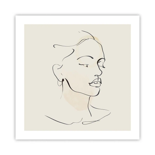 Poster - Cu o linie sigură - 50x50 cm