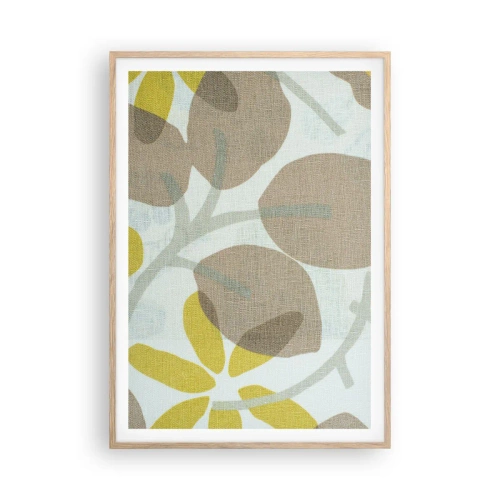 Poster în ramă de stejar deschis - Compoziție în plin soare - 70x100 cm