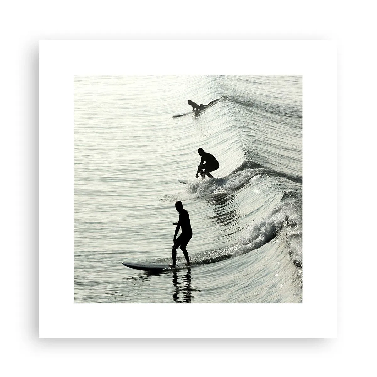 Poster - Pentru a întâmpina valul - 30x30 cm