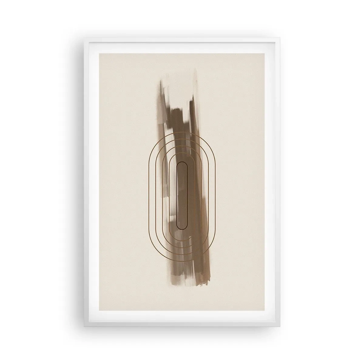 Poster în ramă albă - O adiere de gri - 61x91 cm