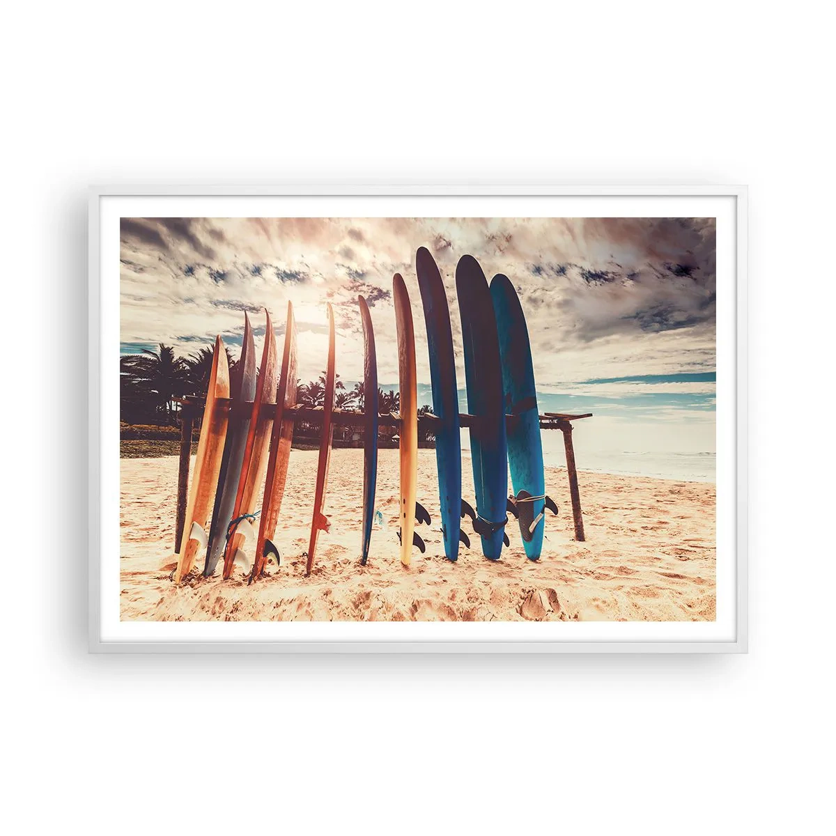 Poster în ramă albă - Noapte bună, până mâine - 100x70 cm