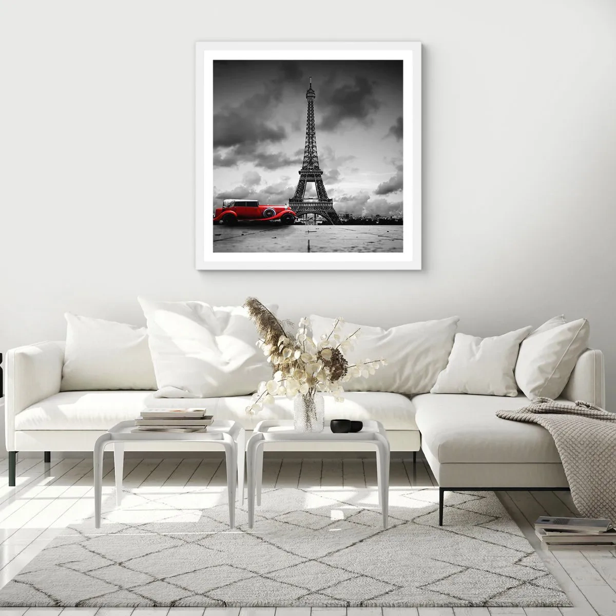 Poster în ramă albă - Nu cu mult timp în urmă, la Paris - 60x60 cm
