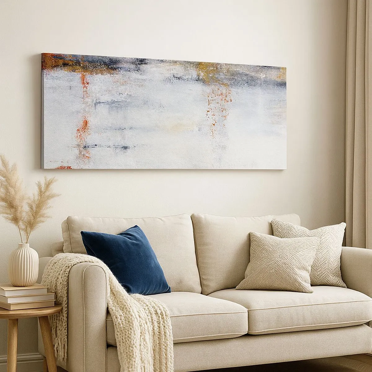 Tablou pe pânză - În spatele cortinei de aer - 100x40 cm