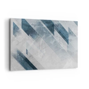 Tablou pe pânză - Compoziția spațială - mișcarea griului - 120x80 cm