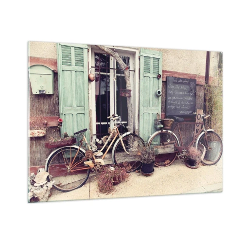 Tablou pe sticlă - Trăiască provincia! - 100x70 cm