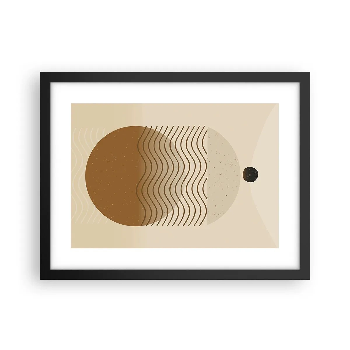 Poster în ramă neagră - Despre originea figurilor geometrice - 40x30 cm