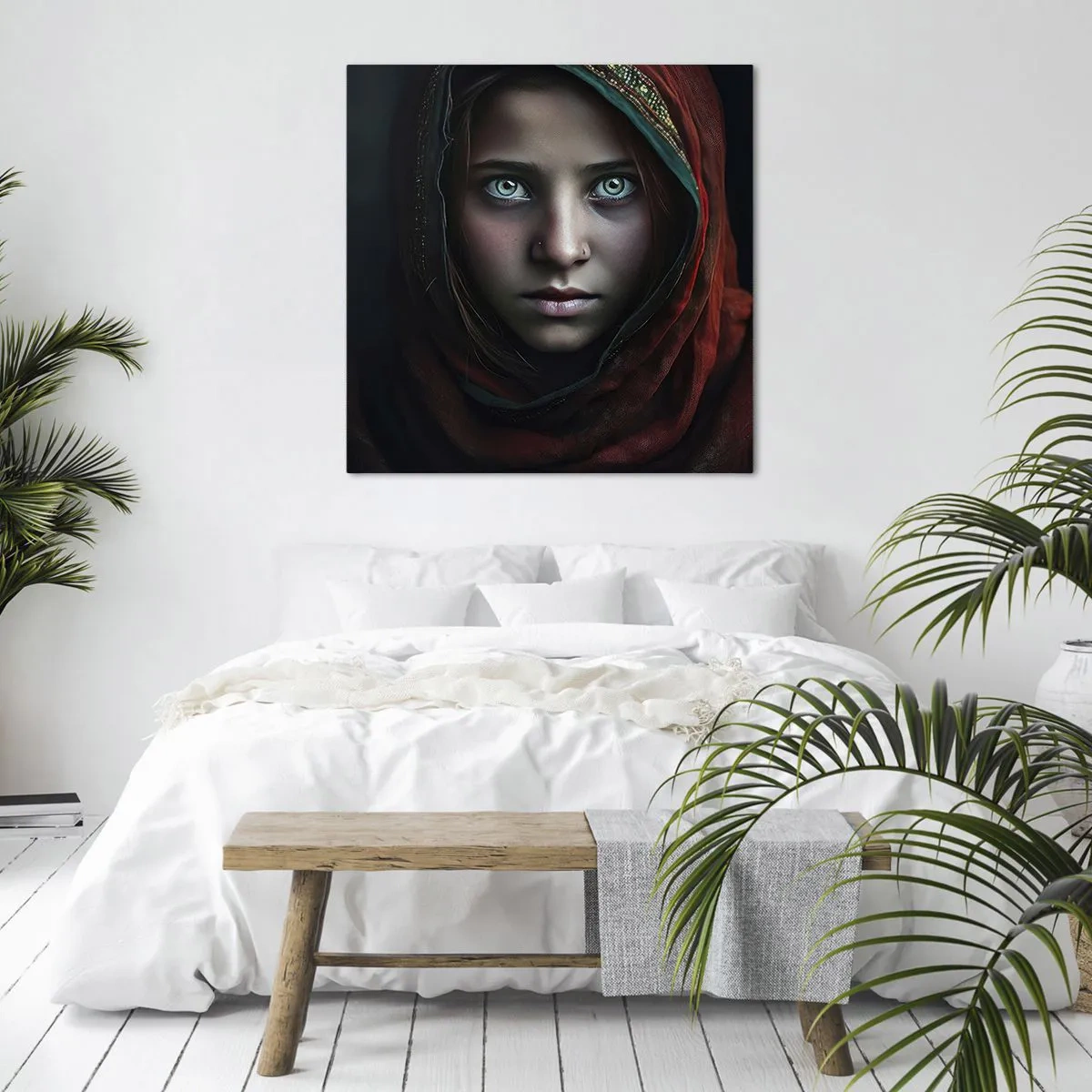Tablou pe pânză - Prințesa orientală - 40x40 cm