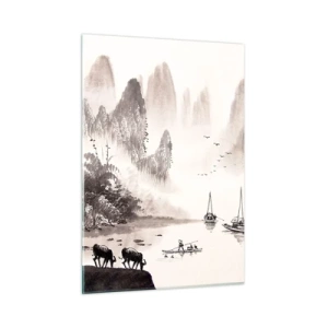 Tablou pe sticlă - Viața exotică de zi cu zi a Estului - 50x70 cm