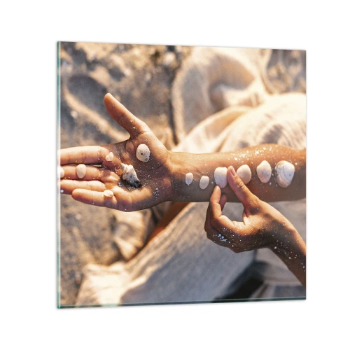 Tablou pe sticlă - Frumusețe la îndemână - 50x50 cm