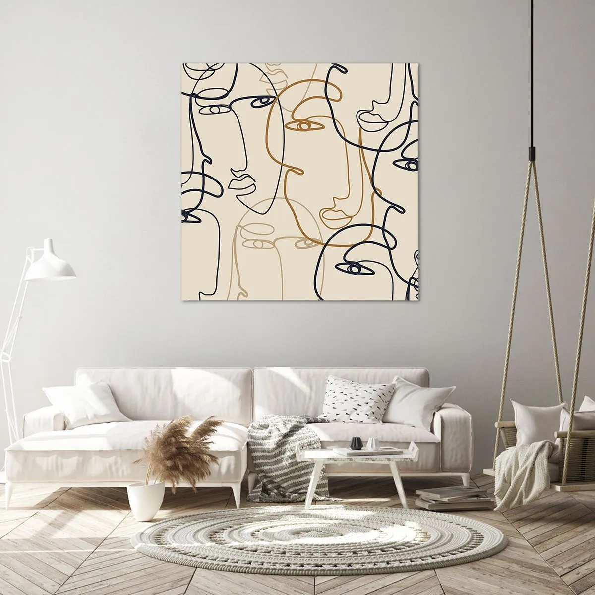 Tablou pe pânză - Portret multiplicat - 70x70 cm