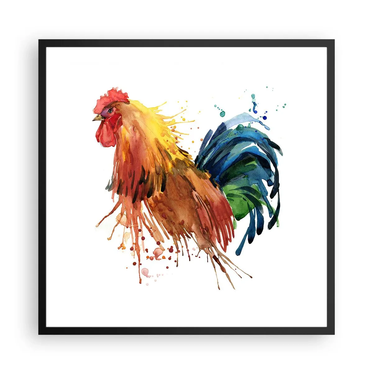 Poster în ramă neagră - Haina regală, mândria regală - 60x60 cm