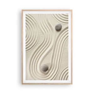 Poster în ramă de stejar deschis - Atingere de căldură - 61x91 cm