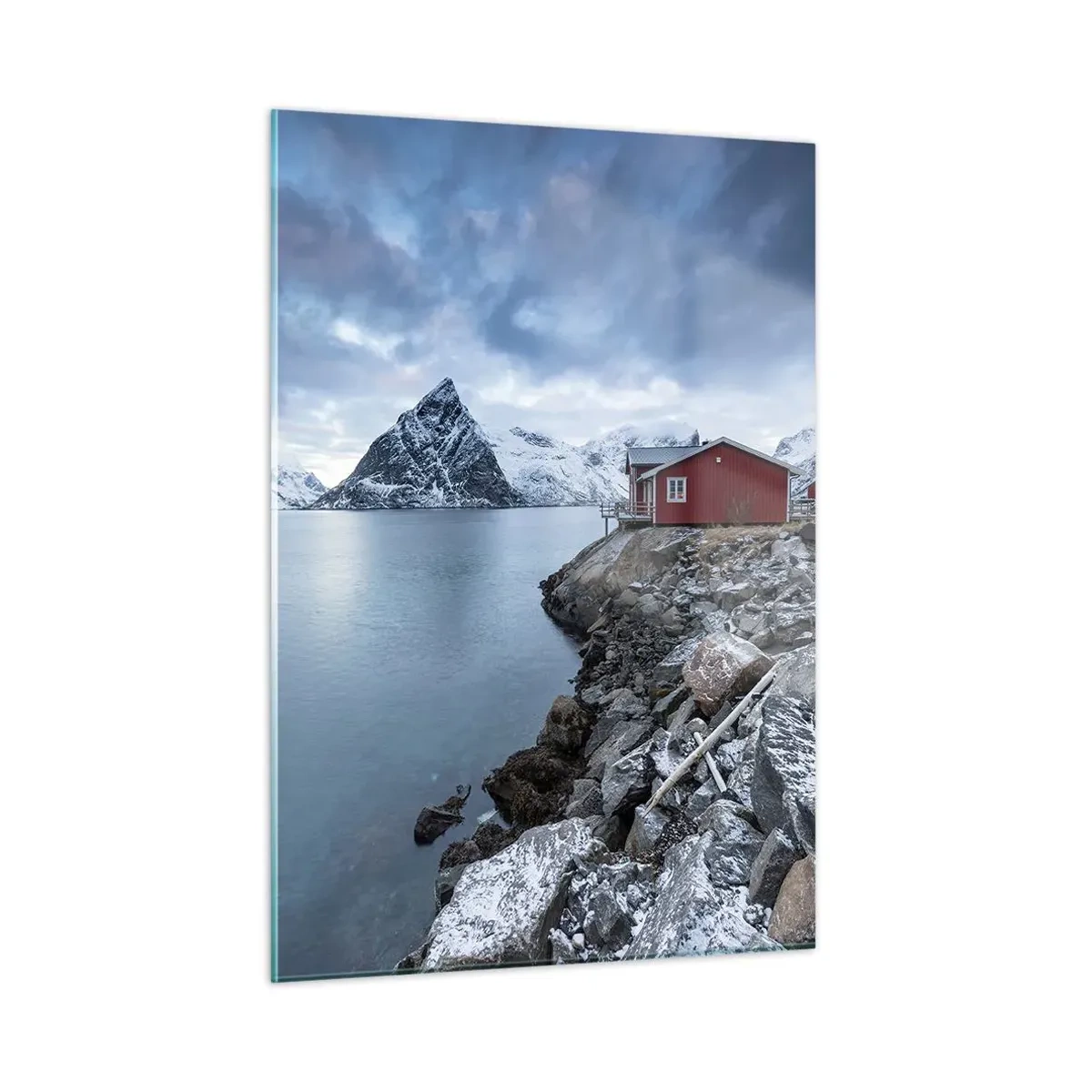 Tablou pe sticlă - Refugiu scandinav - 50x70 cm