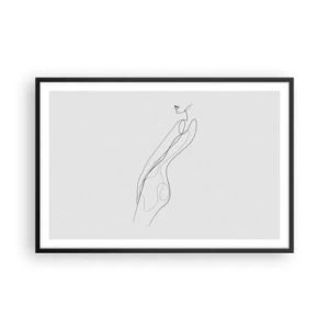 Poster în ramă neagră - Abia o promisiune - 91x61 cm