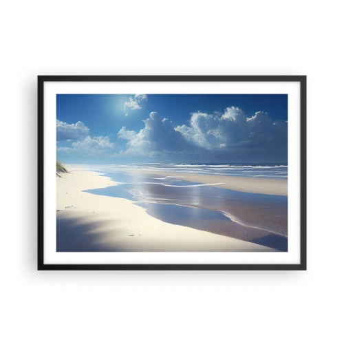 Poster în ramă neagră - Vacanță în paradis - 70x50 cm