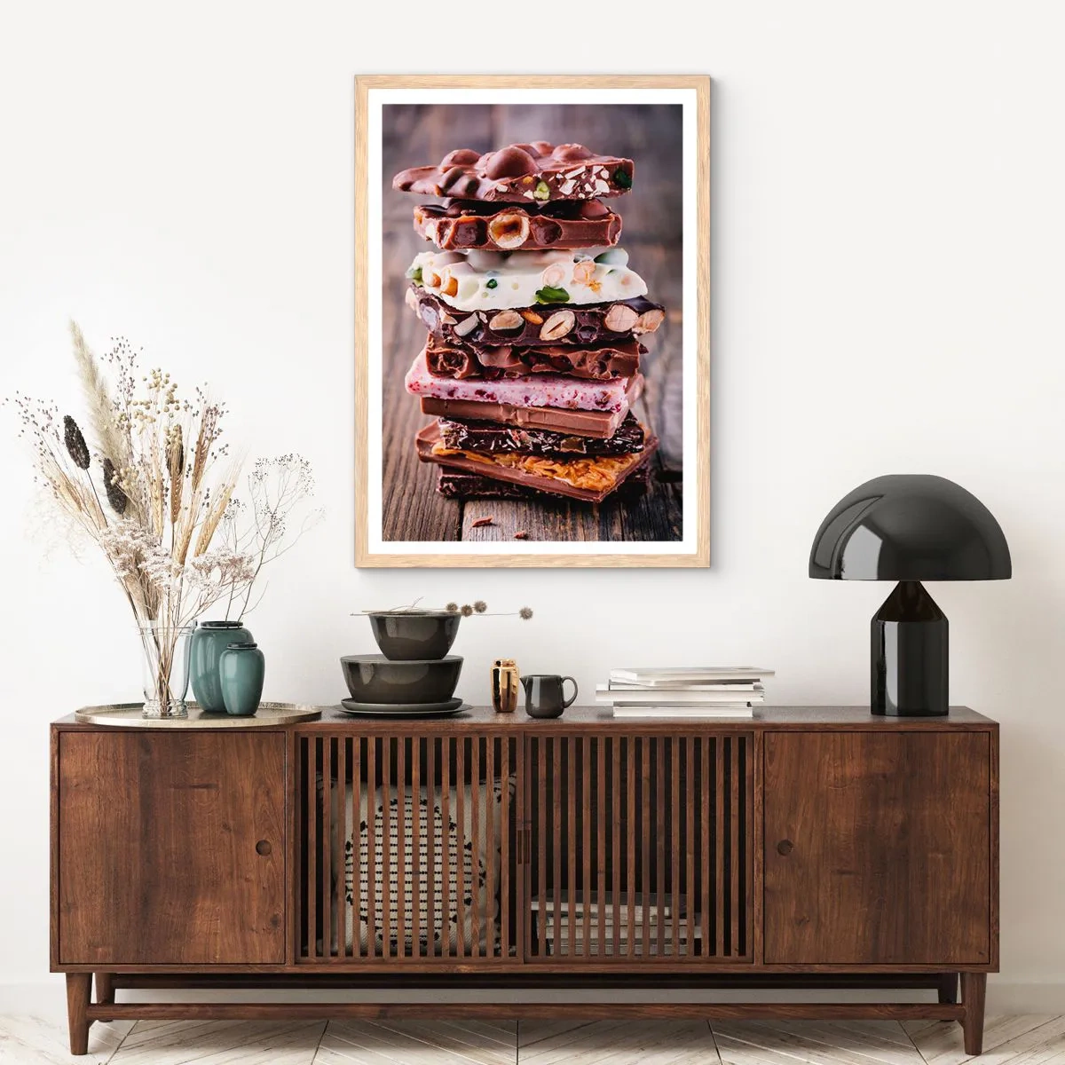 Poster în ramă de stejar deschis - O perspectivă încântătoare - 70x100 cm