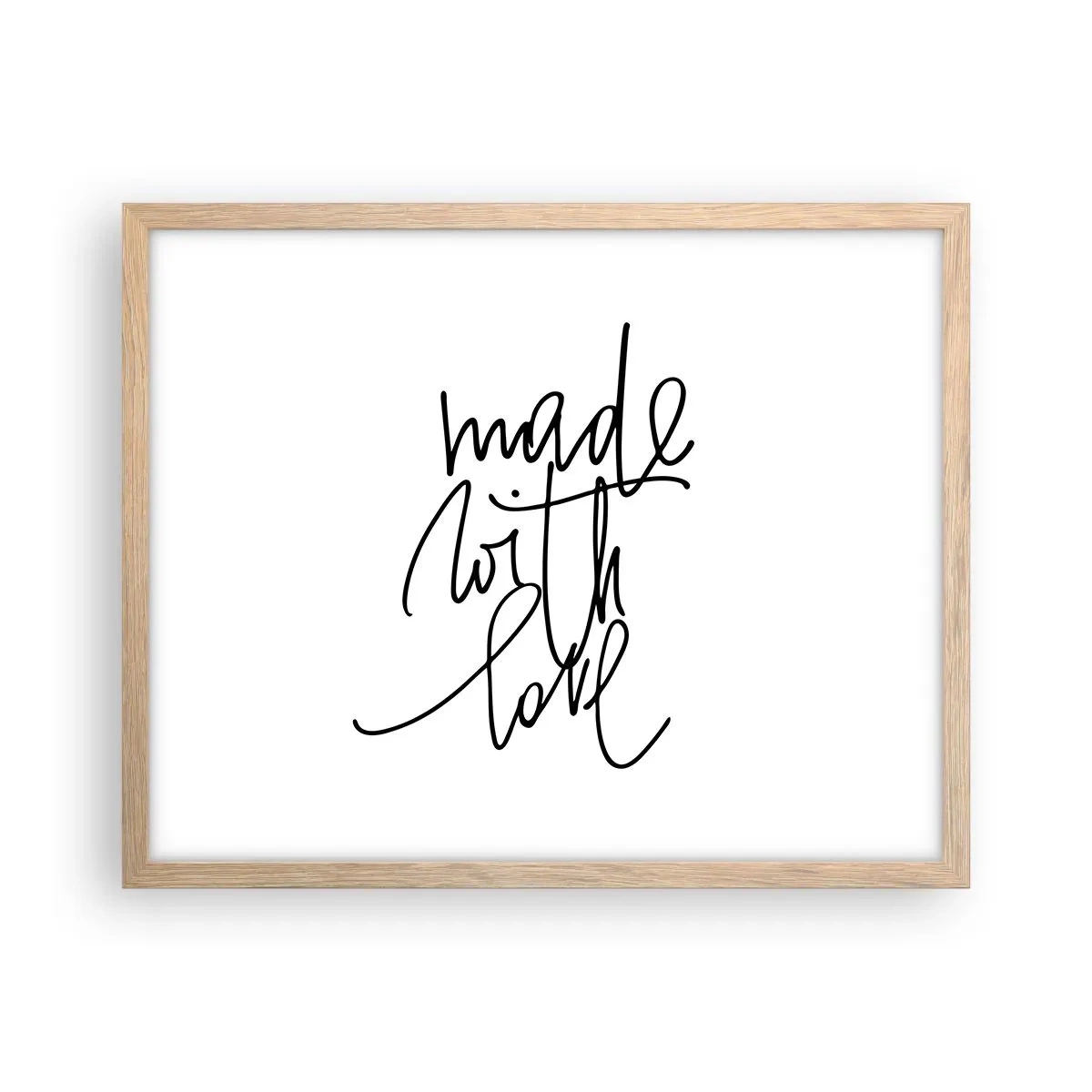 Poster în ramă de stejar deschis - Cel mai bun brand - 50x40 cm