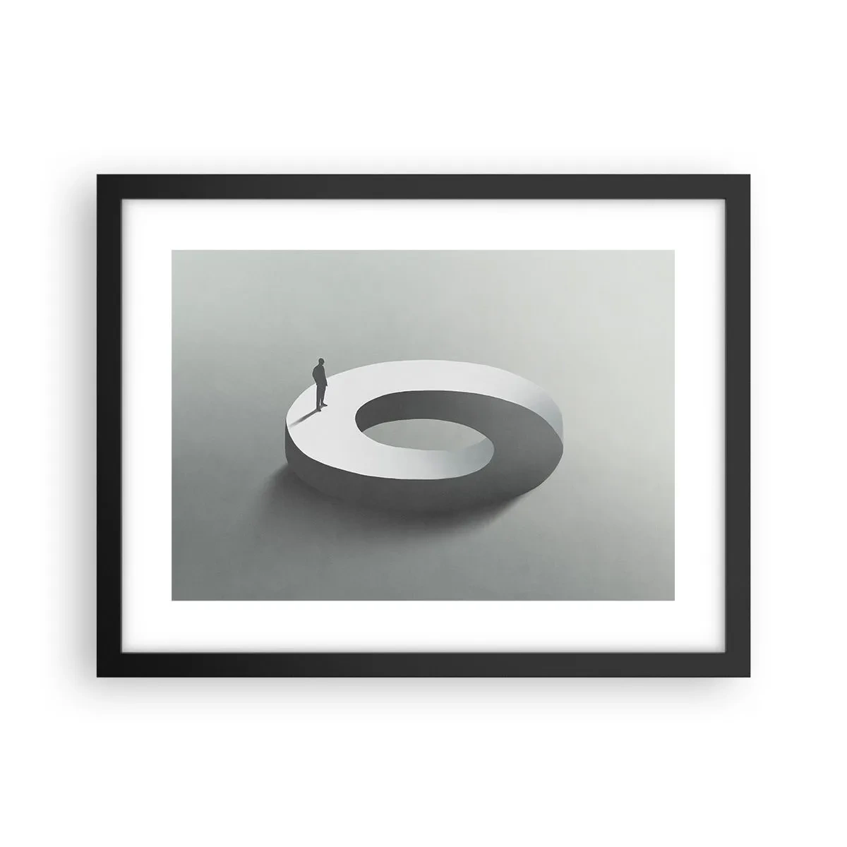 Poster în ramă neagră - Înțelegi ceva? - 40x30 cm