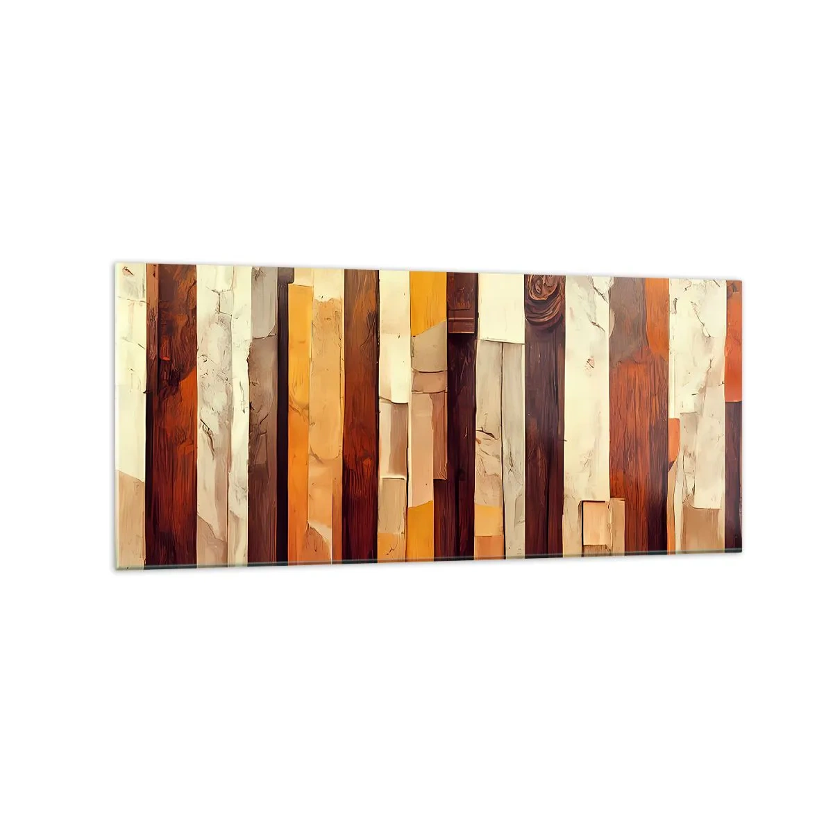 Tablou pe sticlă - Imnul copacilor din pădure - 120x50 cm