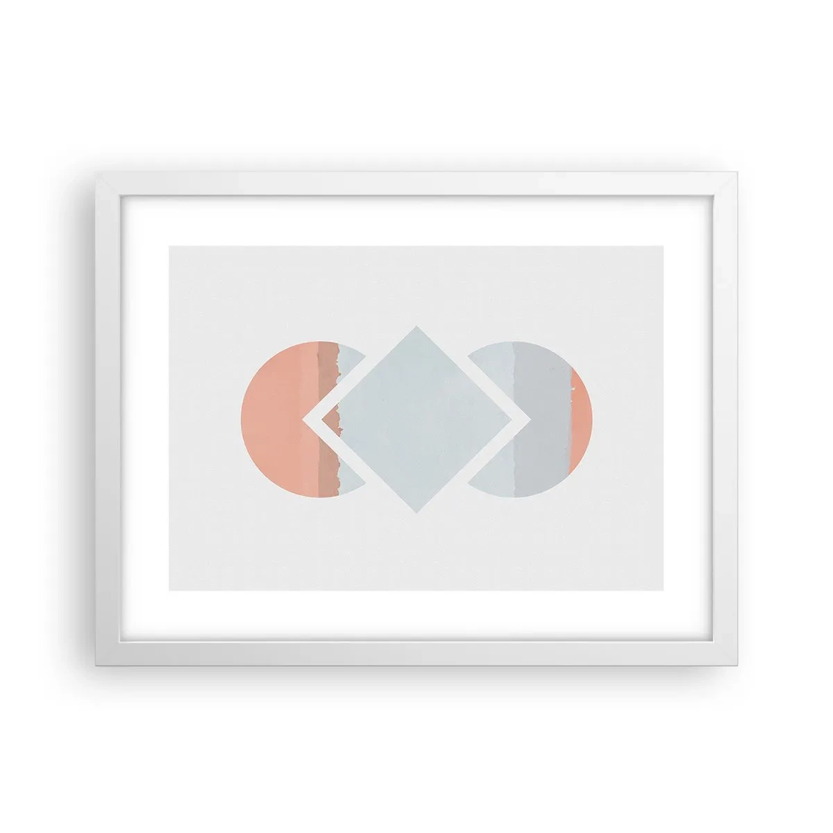Poster în ramă albă - Situația este clară - 40x30 cm
