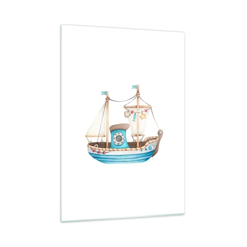 Tablou pe sticlă - Ahoy aventura! - 50x70 cm