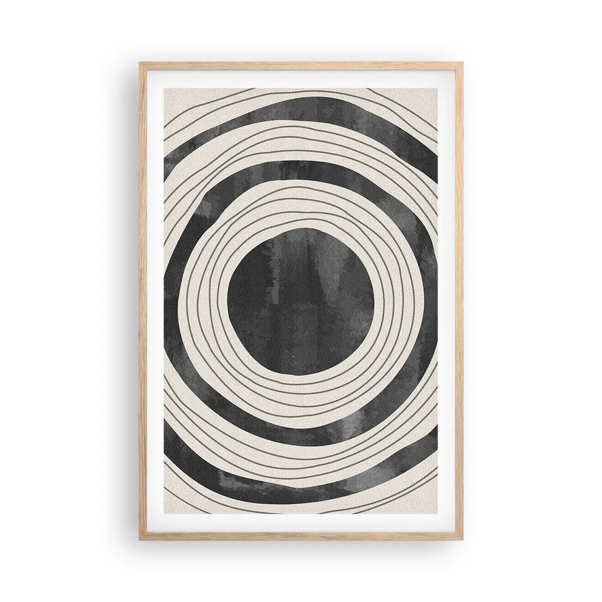 Poster în ramă de stejar deschis - Direct la subiect - 61x91 cm