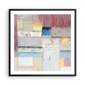 Poster în ramă neagră - Liniștea geometriei - 60x60 cm