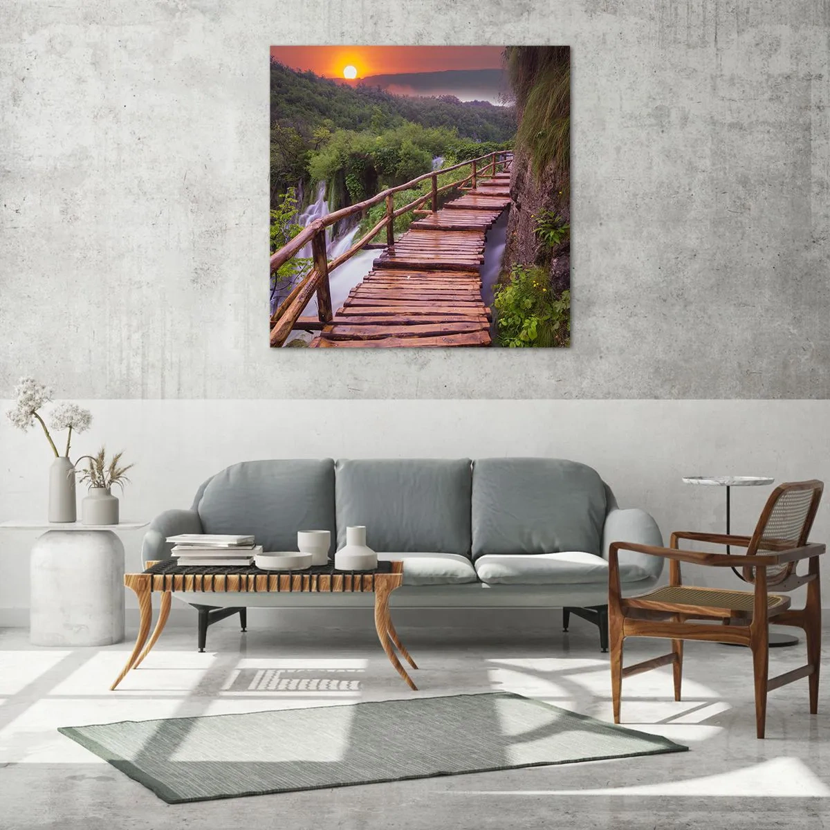 Tablou pe sticlă - Frumusețe de necrezut - 70x70 cm