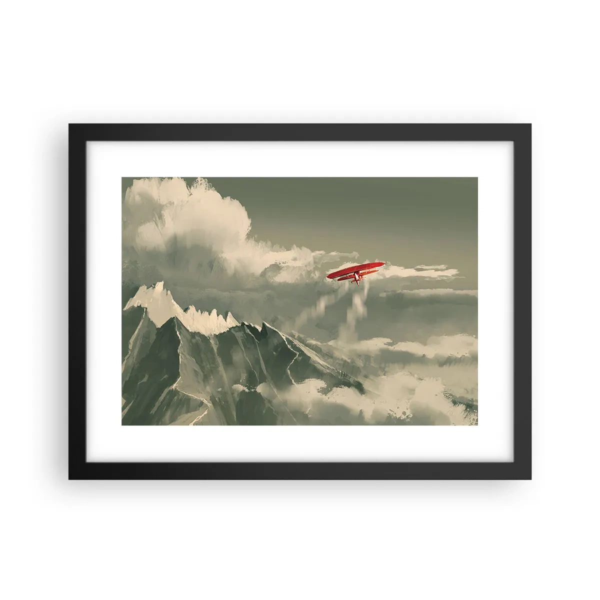 Poster în ramă neagră - Un pionier neînfricat - 40x30 cm