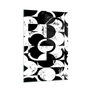 Tablou pe sticlă - Albul e alb și negrul e negru - 80x120 cm