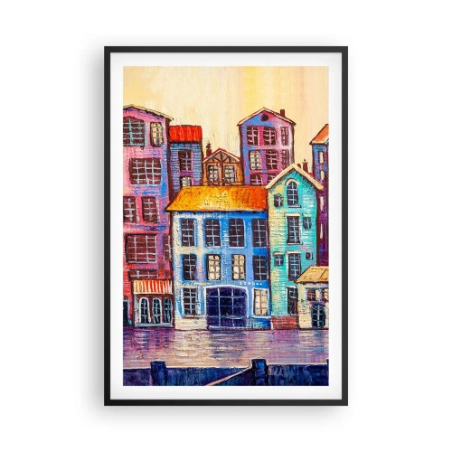 Poster în ramă neagră - Un oraș ca în basm - 61x91 cm
