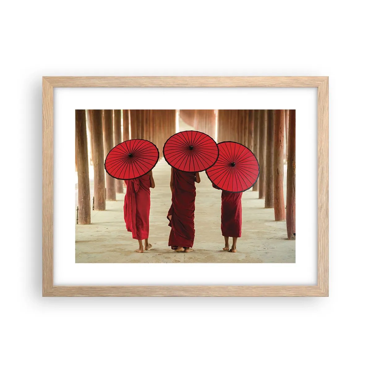 Poster în ramă de stejar deschis - Pe drumul spre Tărâmul Pur - 40x30 cm