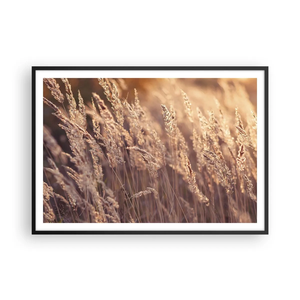 Poster în ramă neagră - Gata să întâmpine toamna - 100x70 cm