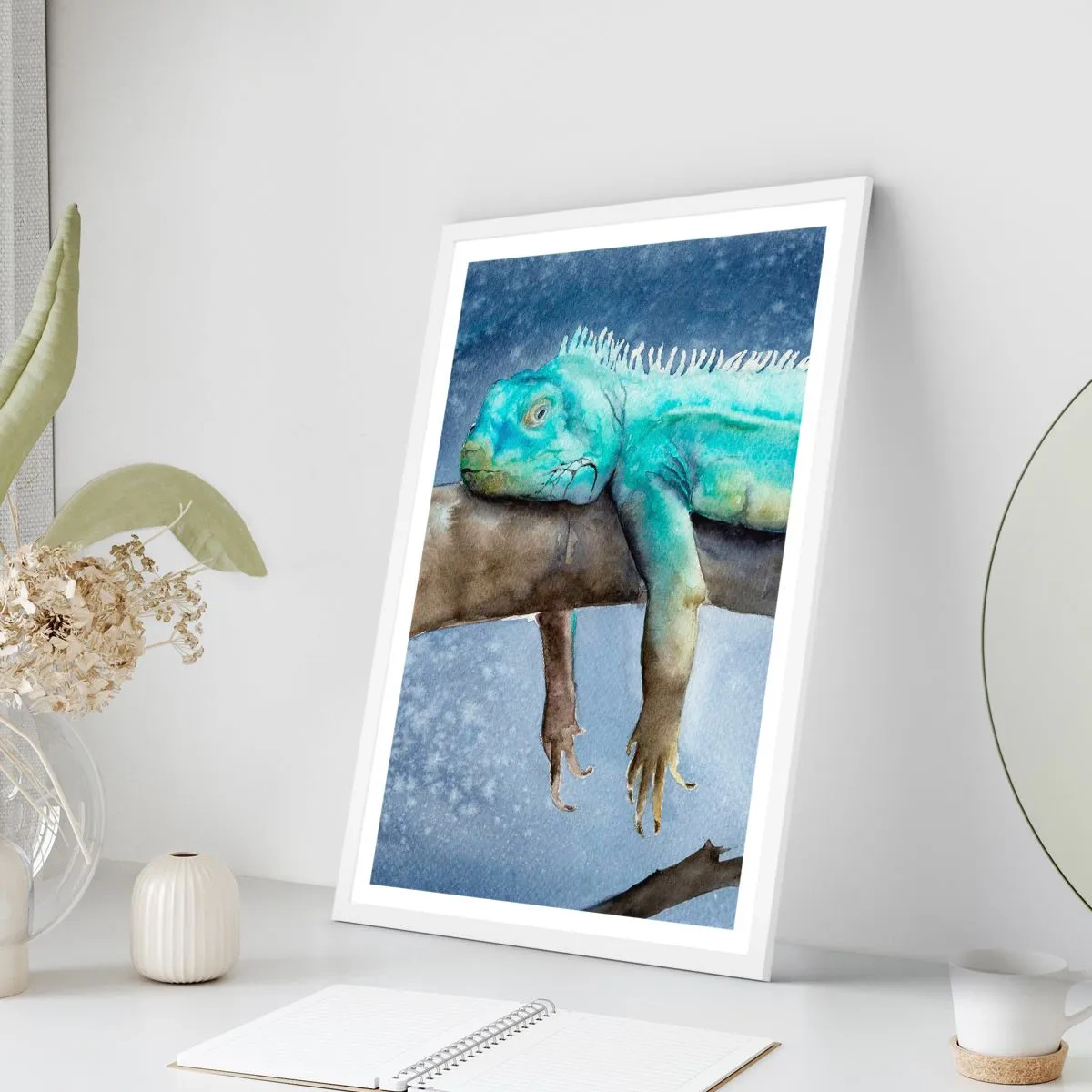 Poster în ramă albă - Este bine! - 30x40 cm