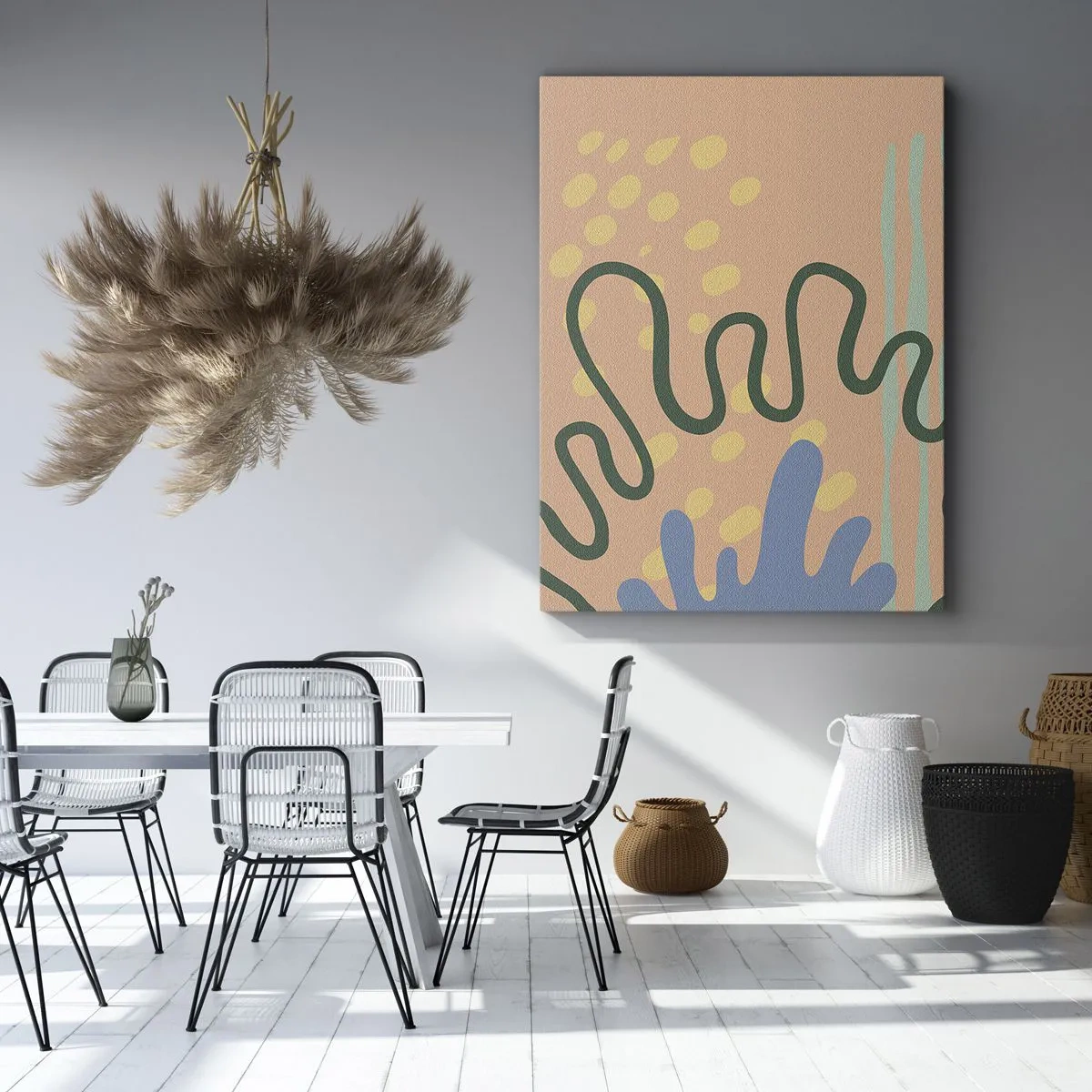 Tablou pe pânză - Abstracție: diversitatea naturii - 70x100 cm