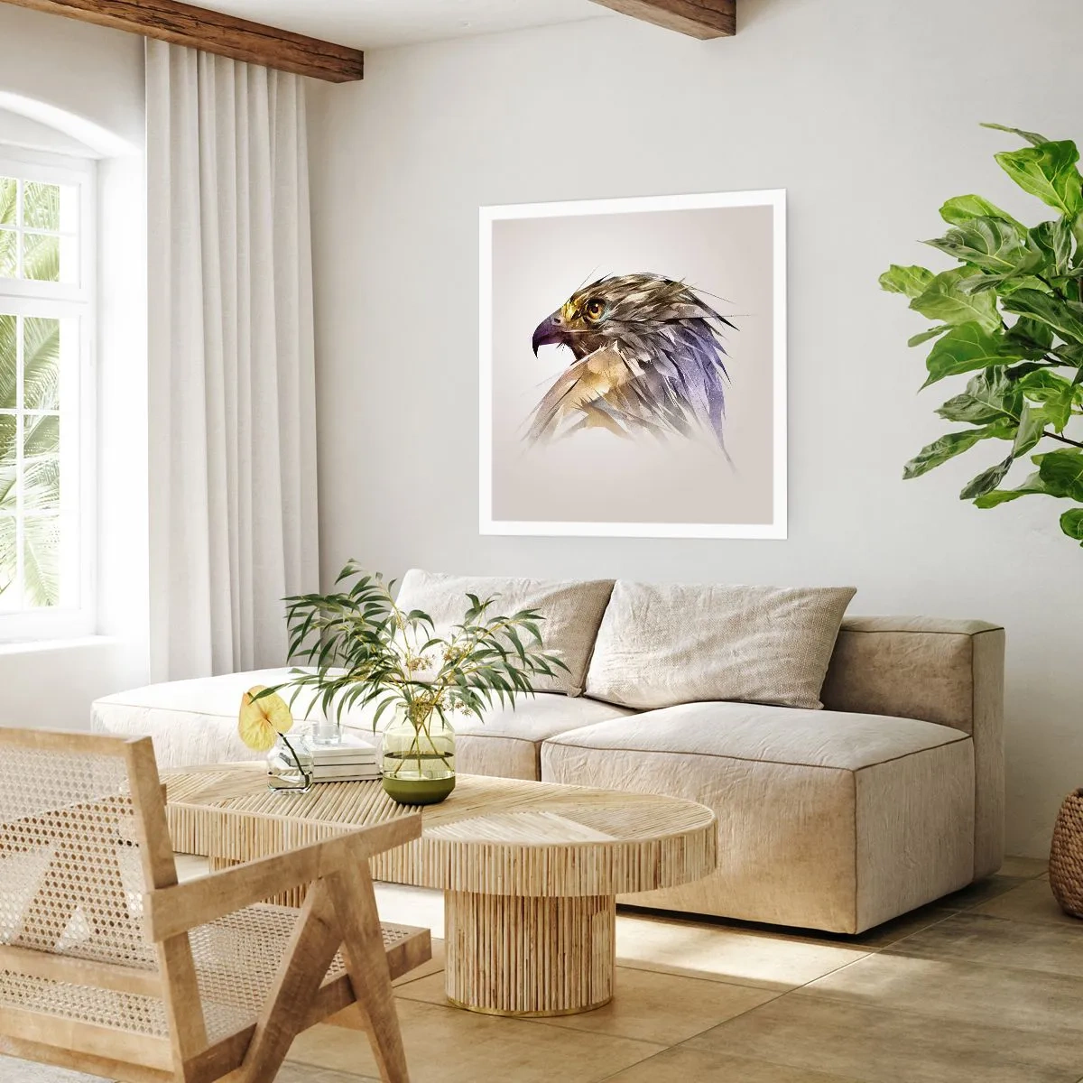 Poster - Portretul unui războinic - 60x60 cm