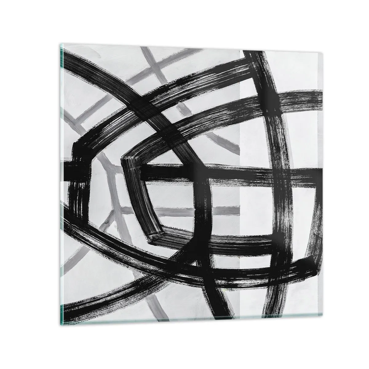 Tablou pe sticlă - Construind adâncimea - 30x30 cm