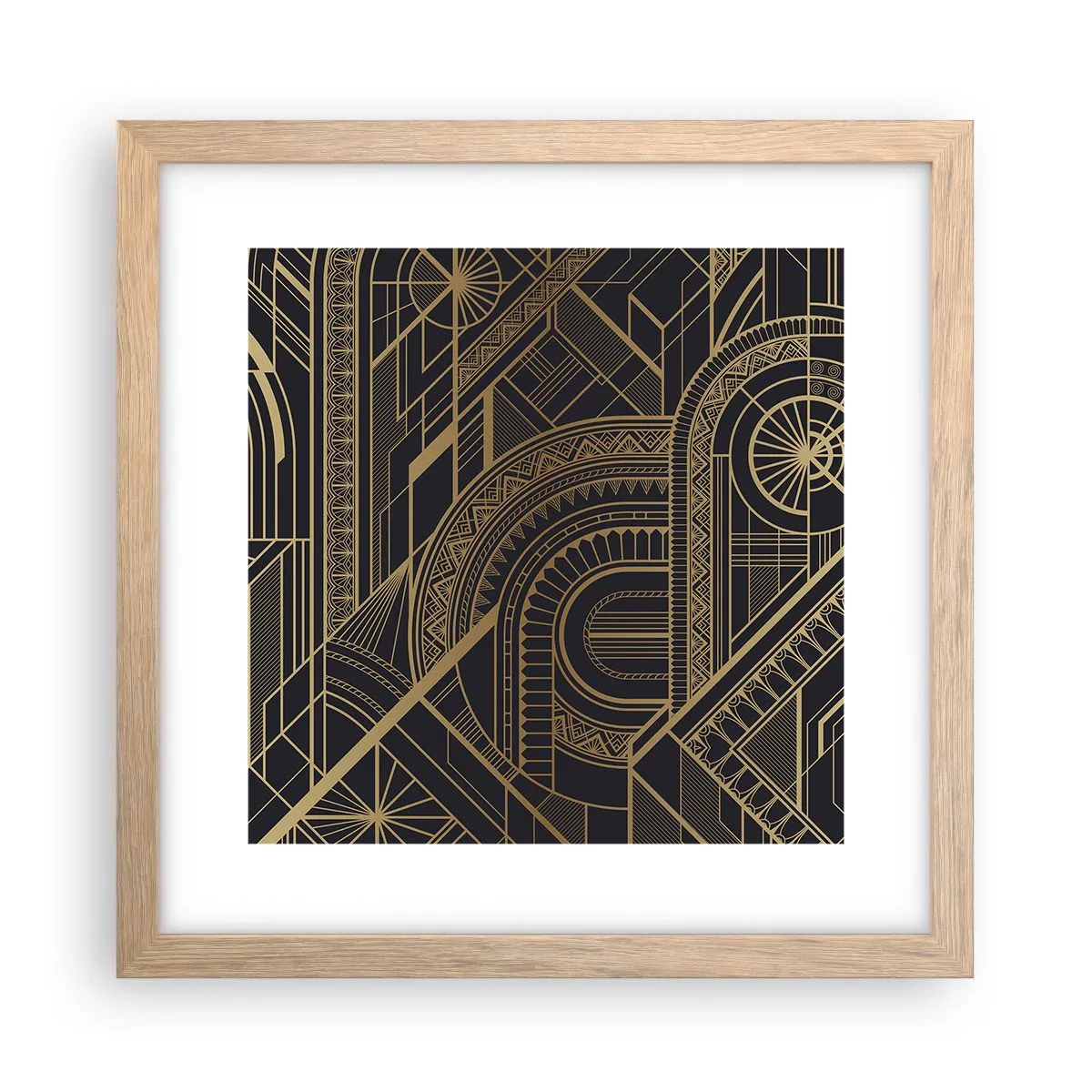 Poster în ramă de stejar deschis - Concepte, idei, planuri - 30x30 cm