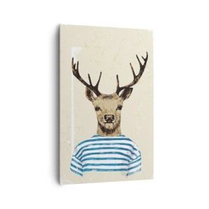 Tablou pe pânză - Pentru că îmi plac cămășile cu dungi! - 80x120 cm