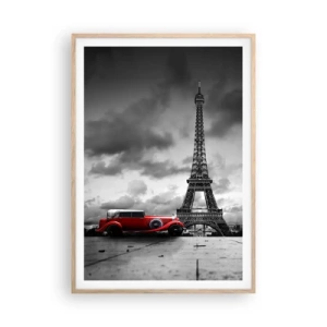 Poster în ramă de stejar deschis - Nu cu mult timp în urmă, la Paris - 70x100 cm