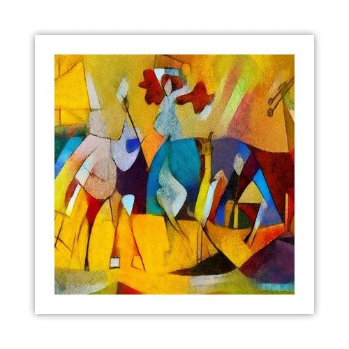 Poster - Soare - viață - bucurie - 50x50 cm