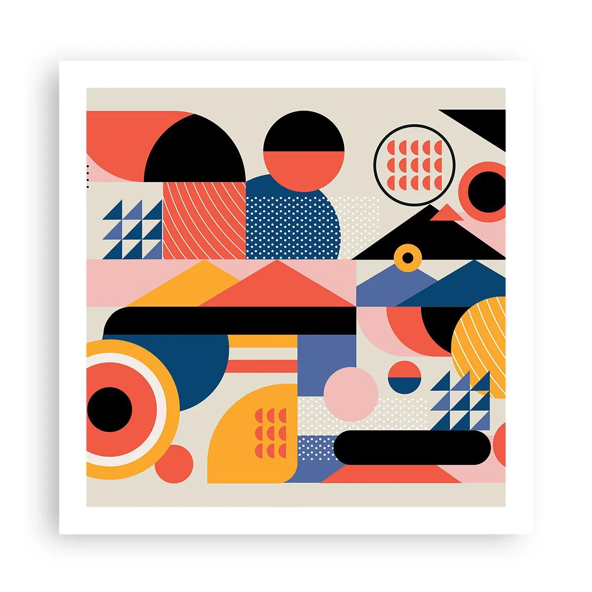 Poster - Compoziție: joacă-te - 60x60 cm