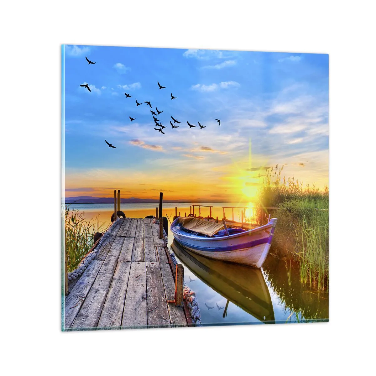 Tablou pe sticlă - La revedere, până mâine - 50x50 cm