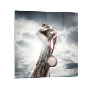 Tablou pe sticlă - Per aspera ad astra - 30x30 cm