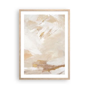 Poster în ramă de stejar deschis - Compoziție pastel - 50x70 cm
