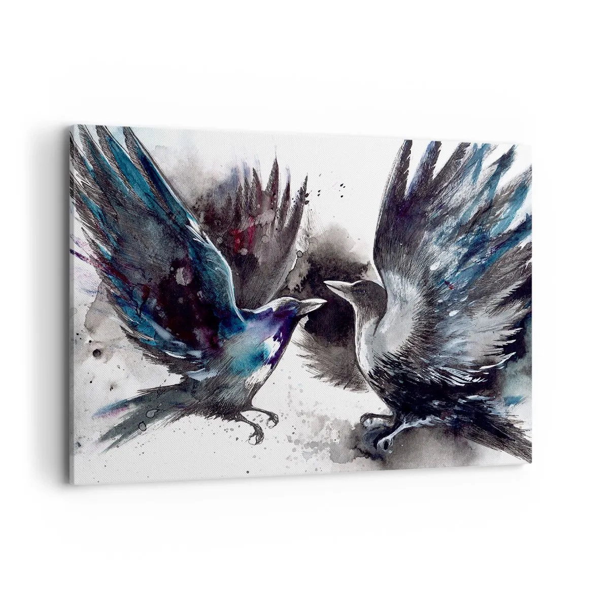 Tablou pe pânză - Bătălia corbilor - 100x70 cm