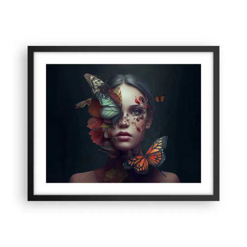 Poster în ramă neagră - Transformare minunată - 50x40 cm