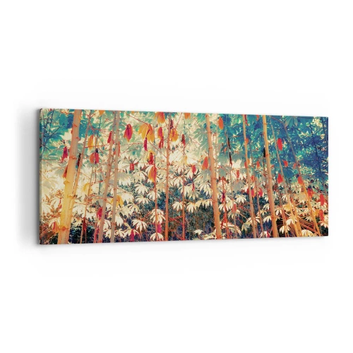 Tablou pe pânză - Viața secretă a frunzelor - 100x40 cm